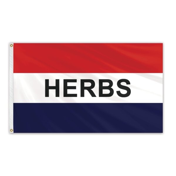 Global Flags Unlimited Herbs Message Flag 3'x5' Standard Flag 204900 - main